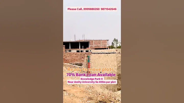 Greater Noida property | 70% Bank Loan Available | Ready to move plots | Knowledge Park-II G-Noida