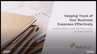 Keeping Track of Business Expenses