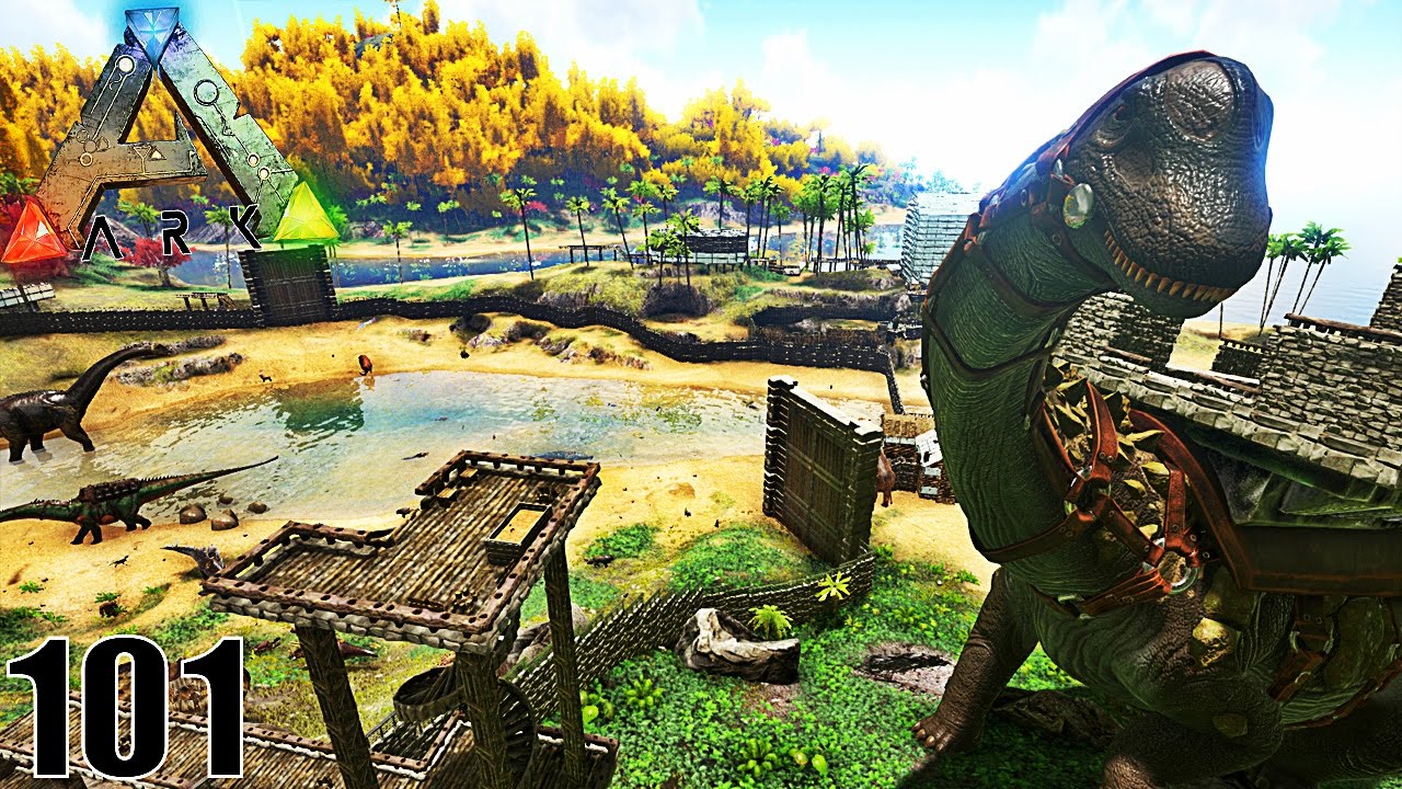 fright night LA CONSTRUCTION DE MON PARC DE DINOSAURES ! | ARK: Survival Evolved ! #Ep101