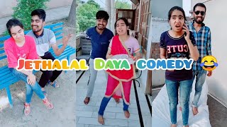 jethalal daya 😂 new funny tiktok videos / dushyant kukreja / takatak / moj / snack video / roposso