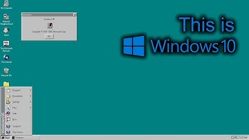 Windows 10 but it looks like Windows 95