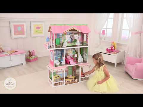 Деревянный дом для Барби "Карамельная Саванна" (Sweet Savannah) с мебелью