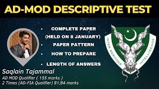 AD MOD Descriptive Test 2022: Everything You Need to Know About Paper 1 and 2 | Tips and Tricks