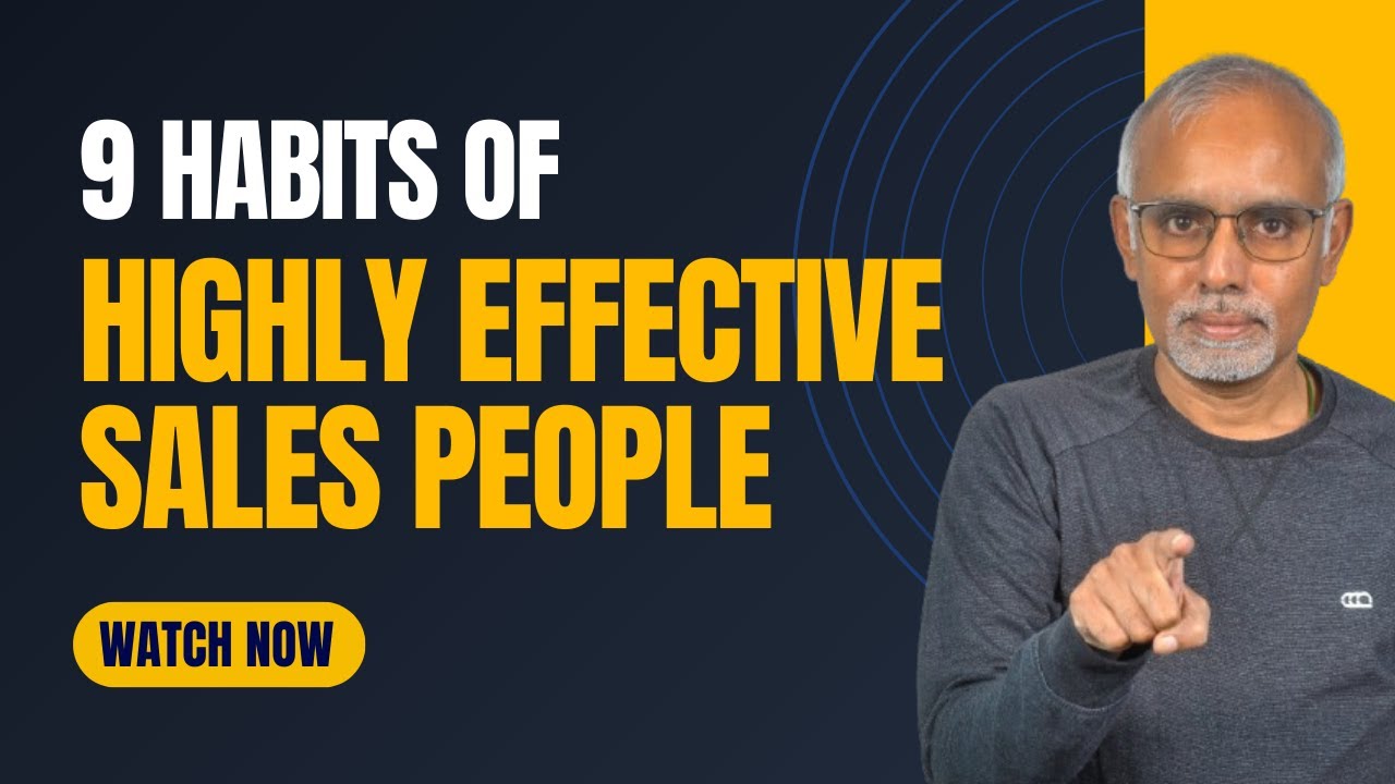 9 Habits of Highly Effective Sales People - YouTube