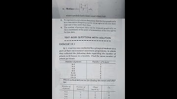 10th Math ||  Exercise : 14.1 ( Statistics ) full solved with all important terms..