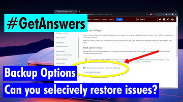 GetAnswers - Can you selectively restore issues?