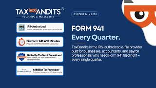 File Form 941 for Q3 2026 with Confidence | TaxBandits