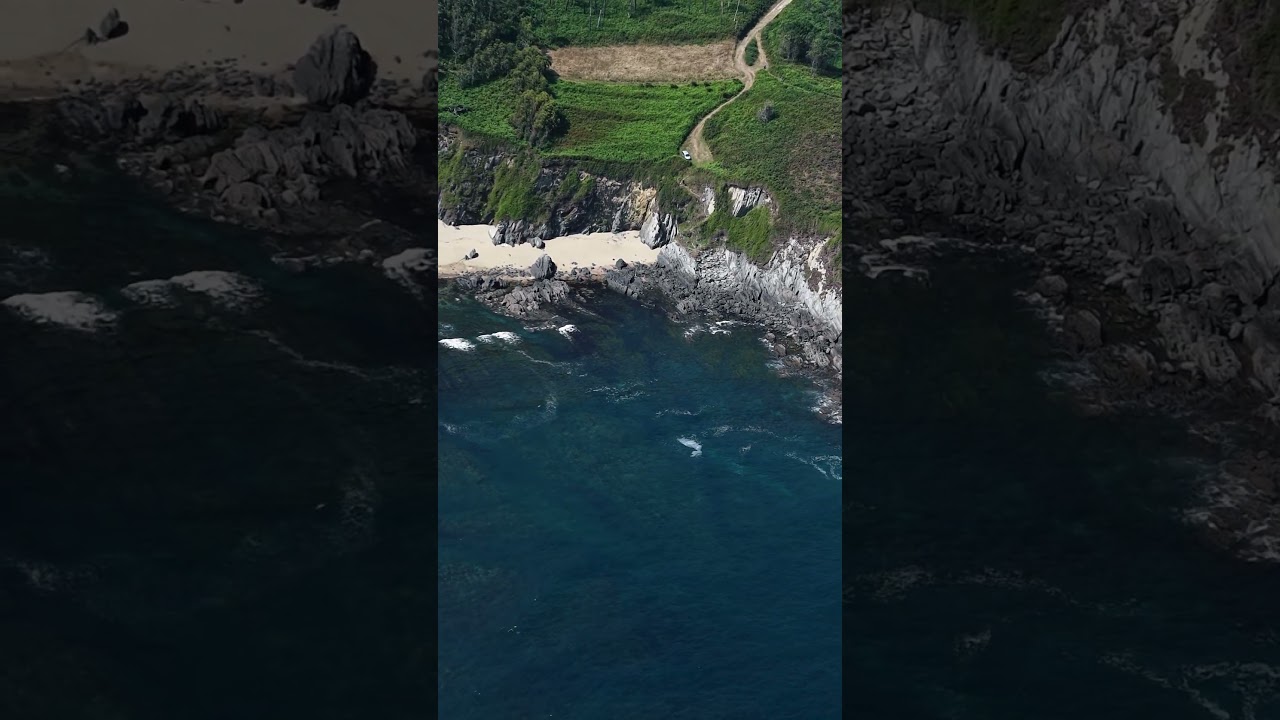 Playa el fabal #asturias #drone