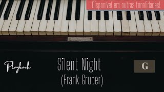 Video thumbnail of "Silent Night (Frank Gruber)I Piano Playback in Sol Major (G)"