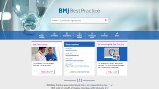 The BMJ Best Practice website screenshot 1