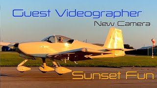 Sunset Flight Fun in a Van’s RV9A + Wife + 360 Camera - Circuit Practice - 4K