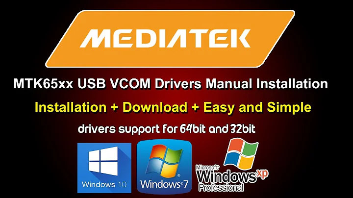 How to Download Mediatek USB VCOM Driver for all Windows Xp/7/8/10 64Bit & 32Bit
