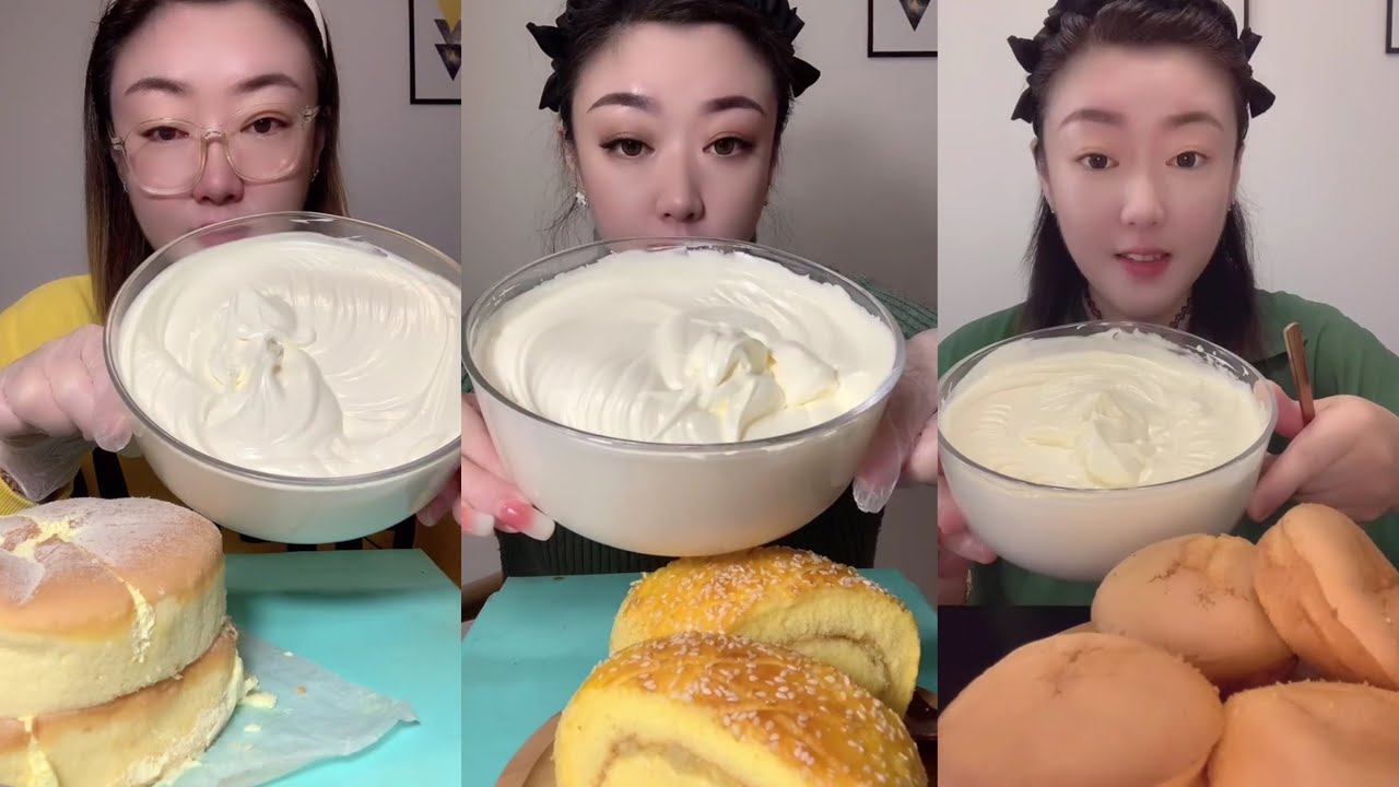 do you like cake? 생크림 케이크를 먹어