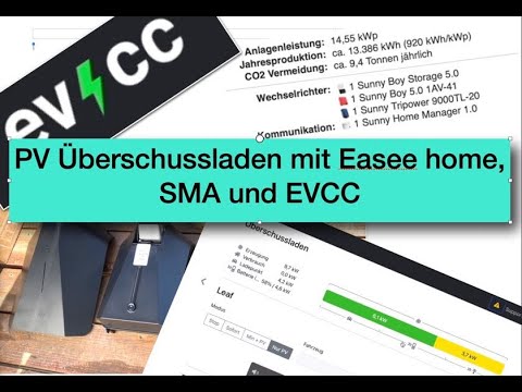 PV Überschussladen mit EVCC, SMA und Easee Wallbox