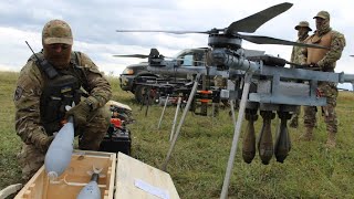 Военнослужащие Украины показали ударные беспилотники для сброса мин и оснащенные гранатометами