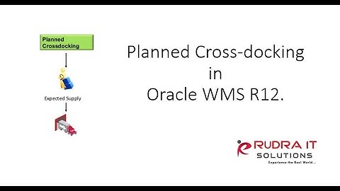 Planned Cross Dock in Oracle R12 WMS | RUDRA IT SOLUTIONS | +91-9652574678 |www.rudraitsolutions.com