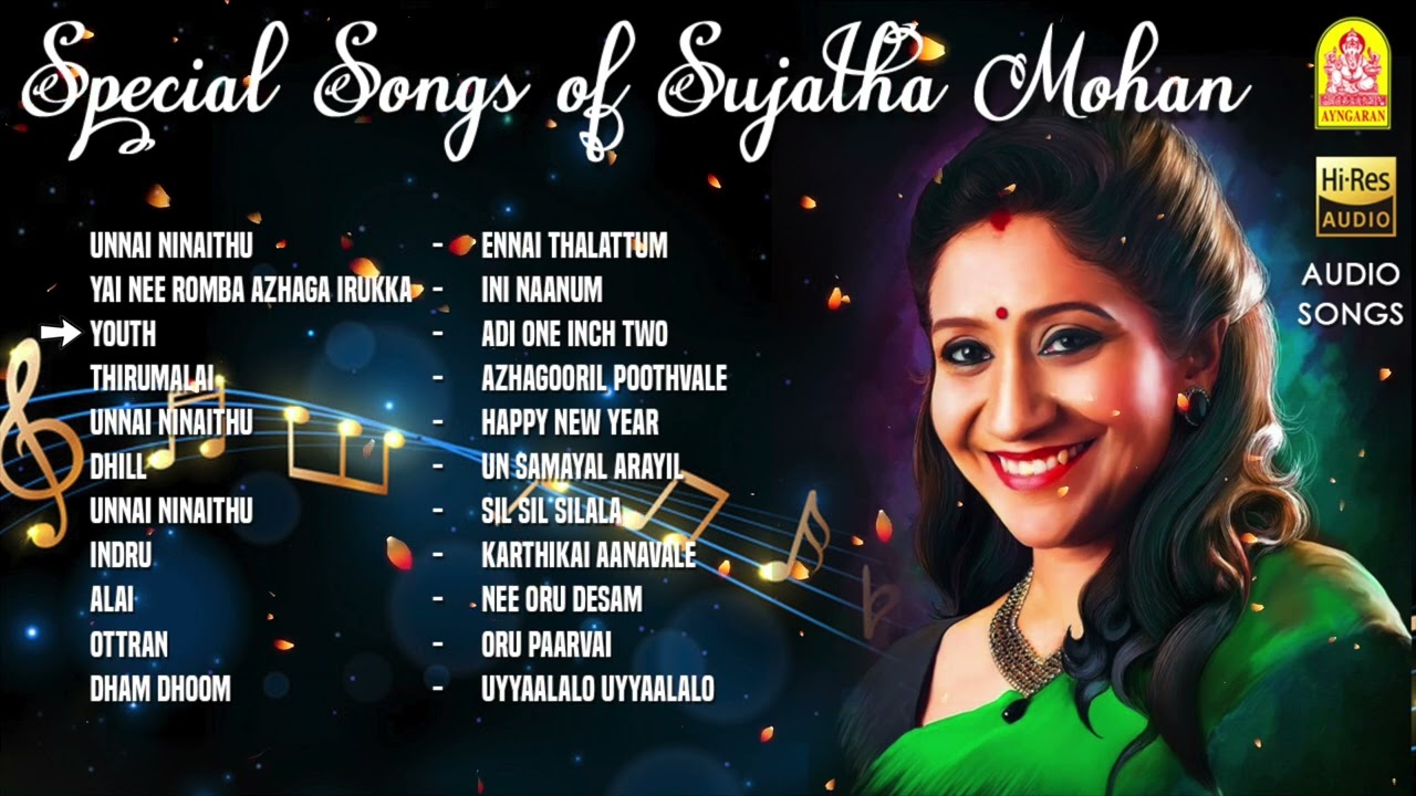 Special Songs of Sujatha Mohan  Unnai Ninaithu  Youth   Thirumalai  Dhill  Dhaam Dhoom 