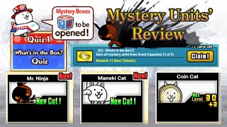 Mr. Ninja, Maneki & Coin Cats review! Battle Cats 9th Anniversary Ultra Quiz Q1
