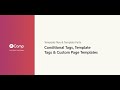 Conditional Tags, Template Tags & Custom Page Templates