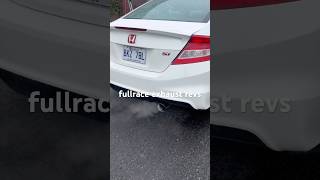9th gen civic si stock exhaust Vs Fullrace catback exhaust #hondaperformance #fullraceexhaust #rev