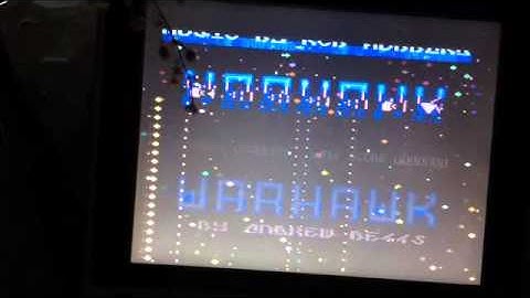 Warhawk on Atari 800XL emulated on FPGA (early development stage)