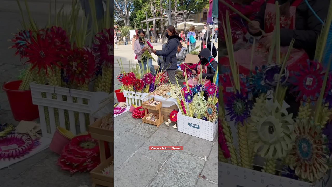 🌴🙏 Domingo de Ramos en Oaxaca: Tradición, Fe y Color 🇲🇽🇲🇽