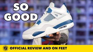 An OG Is Back! Air Jordan 4 'Military (Industrial) Blue' In Depth Review and On Feet.