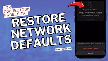 How to Restore Network Defaults on iPhone (iOS 18 - UPDATED)