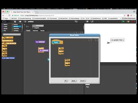 Learning Snap! Simple Input