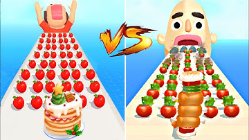 MAX LEVELS pancakes vs Sandwich Runner💥: All Levels Gameplay Walkthrough Android ,iOS NEW UPDATE