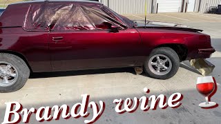 Spraying Candy for the first time on a cutlass | Candy Brandy Wine paint | Full complete!