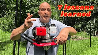 Harbor Freight Earth Auger  FULL Review and Used in TOUGH Terrain
