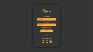 🔥Golden sign up or login page🔥 using html css| Dark mode | Glow effect | Dynamic Coding With Amit