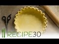 Secret to flaky pie crust recipe - how to make it  By www.recipe30.com