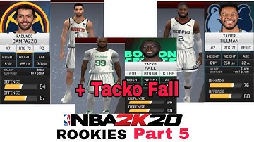 PART 5 Adding 2020 NBA Rookies + Tacko Fall in NBA2k20 Android Tutorial Permanent