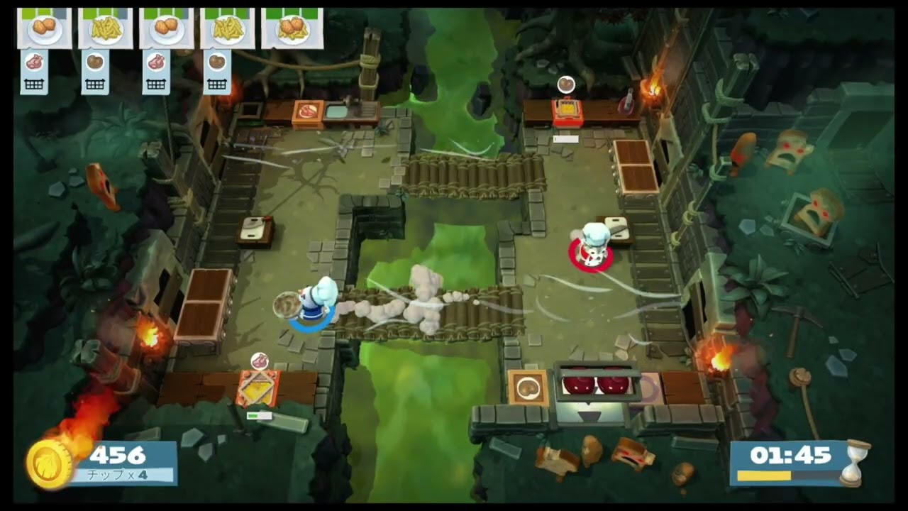 Overcooked! 2 - [4 Stars / Four Stars] Story / Story Mode 4-4