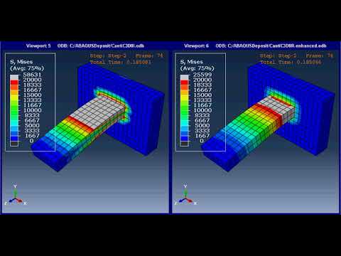 Element Effect on Stress Distribution - FEA- Dynamic Explicit - ABAQUS