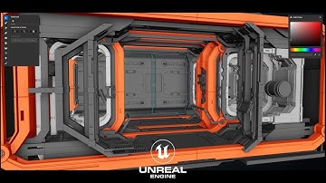SPACESHIP CORRIDOR- BREAKDOWN- UNREAL ENGINE 5.3