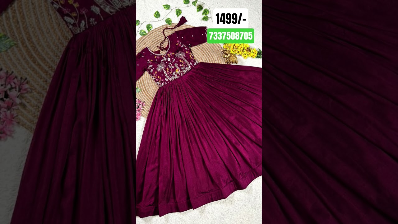 Vichitra Silk Fabric with Maggam Work, stunning design, perfect for special occasions