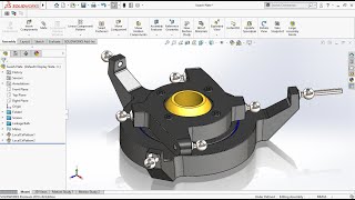 Swashplate Parts Design Assembly Tutorial in Solidworks