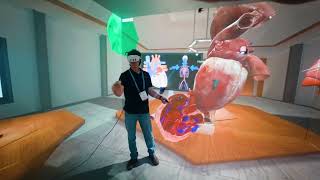 InfoCommn VR Headset + PRISM Immersive Room #vr #vrprojection #e-learninglab