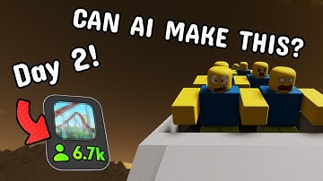 Can AI Make A THEME PARK GAME In ROBLOX? -Day 2