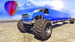 لن تصدق بأن هذه السيارة موجودة في جي تي أي 5 | GTA V Longest Monster Truck