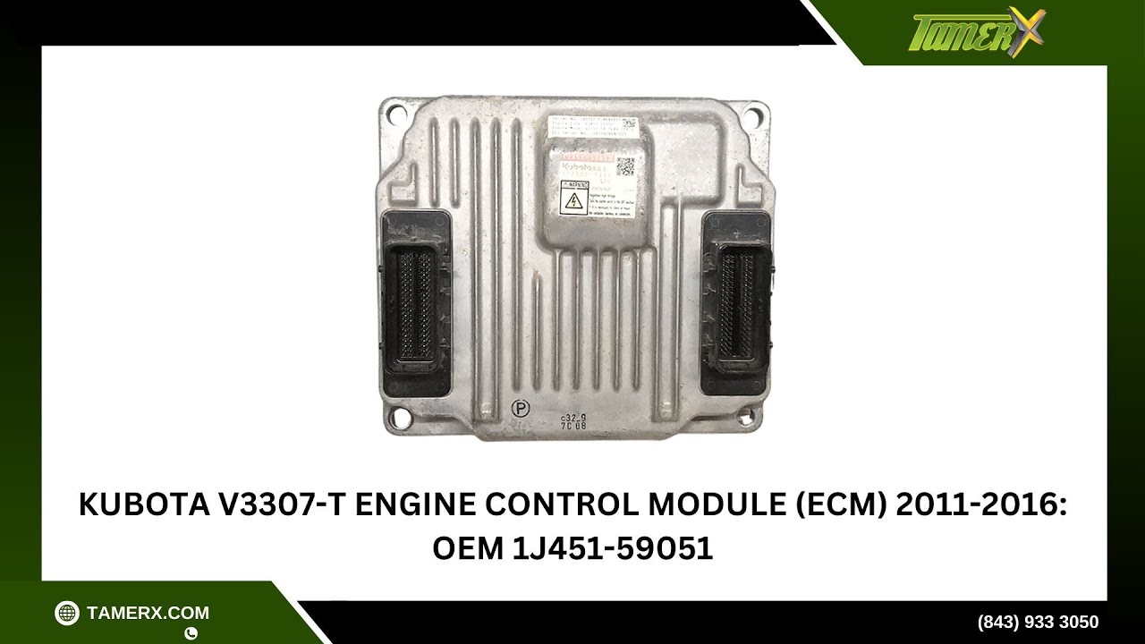 Kubota V3307-T Engine Control Module (ECM) 2011-2016: OEM 1J451-59051