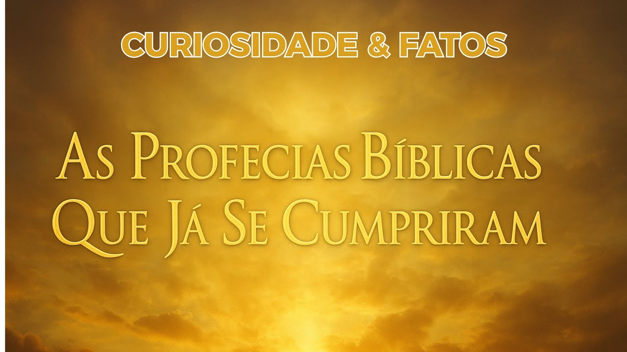 “Profecias Bíblicas que JÁ se Cumpriram — A Prova Viva do Poder de Deus ...