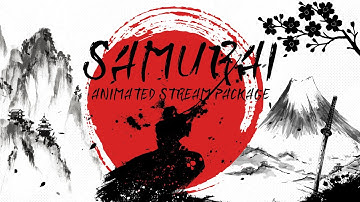 Samurai Stream Package - OverlayUniverse (Ghost of Yotei inspired Japanese Stream Overlay)