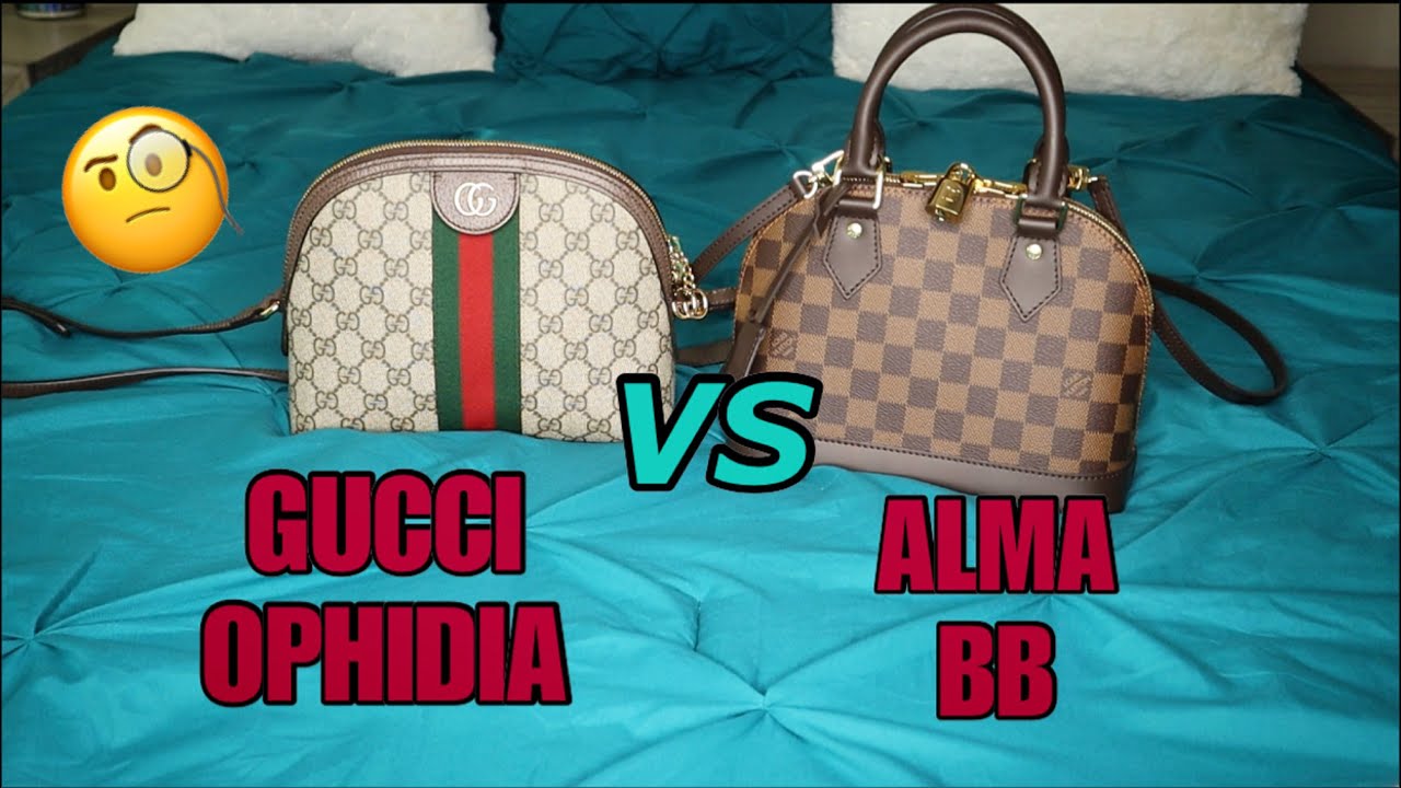 LOUIS VUITTON ALMA BB VS GUCCI OPHIDIA REVIEW & COMPARISON ~ WHICH IS BETTER?? - YouTube