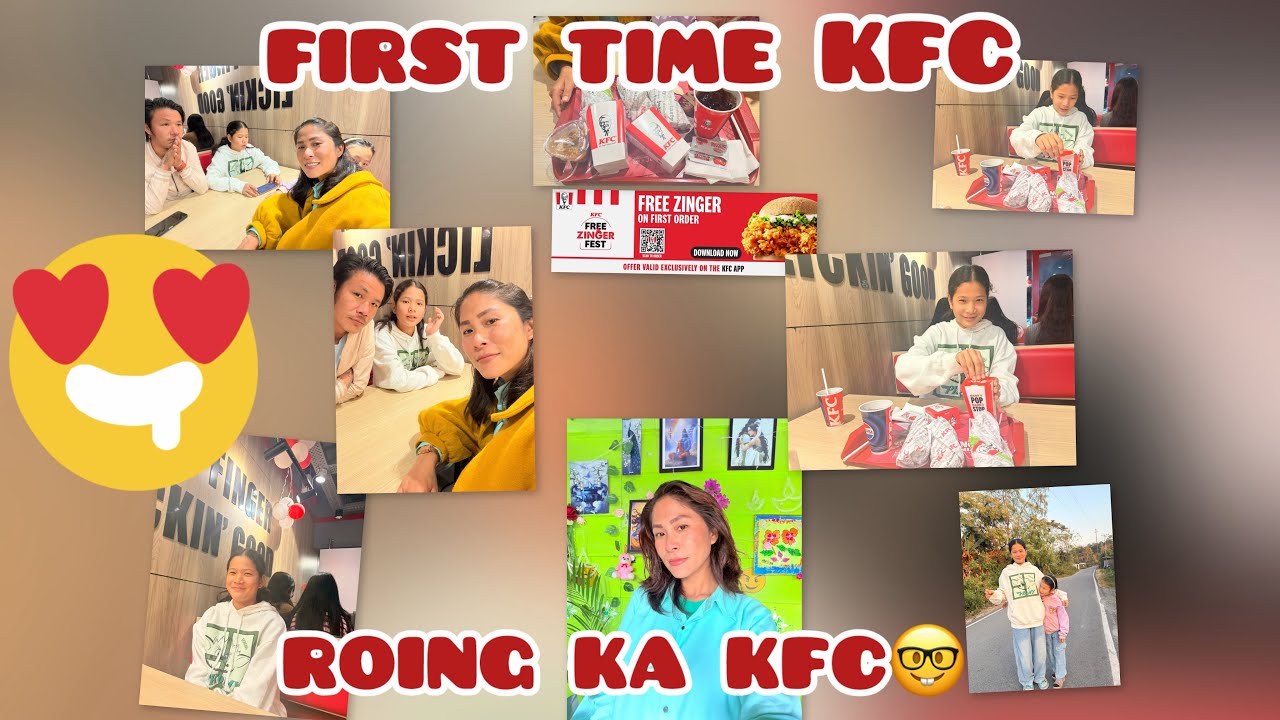 Day2 vlog first time visit in KFC IN ROING 