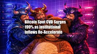 Bitcoin Spot CVD Surges 199% as Institutional Inflows