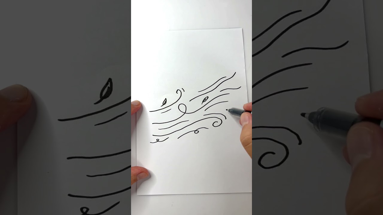 Wind Frame Drawing Wind Drawing Easy With Pencil